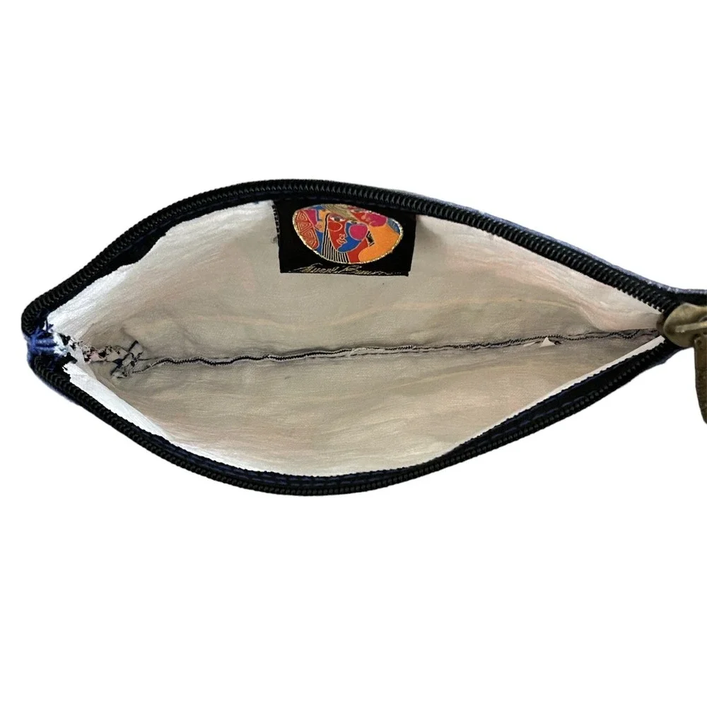 Laurel Burch Cosmetic Bag Pouch Tasai Cats Colorful Canvas‎
